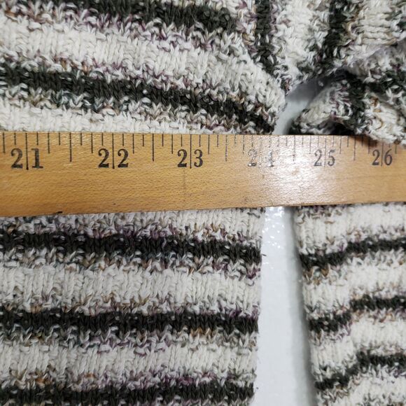 Reba Rose Women's XL Black and White Striped Button Front Cardigan Sweater - Picture 4 of 8